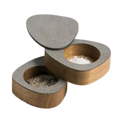 LIND DNA Curve salt & pepper set 2-pack, Natural-anthracite Grey Discount