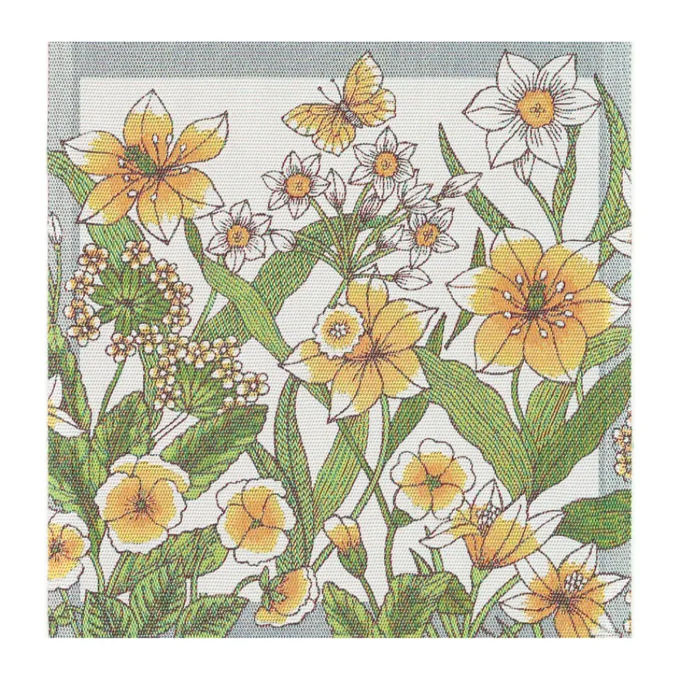 Ekelund Linneväveri Daffodil fabric napkin 35x35 cm, Yellow Discount