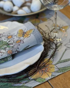 Ekelund Linneväveri Daffodil placemat 35x48 cm, Yellow Clearance