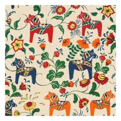 Arvidssons Textil Dala horse oilcloth, Multi New