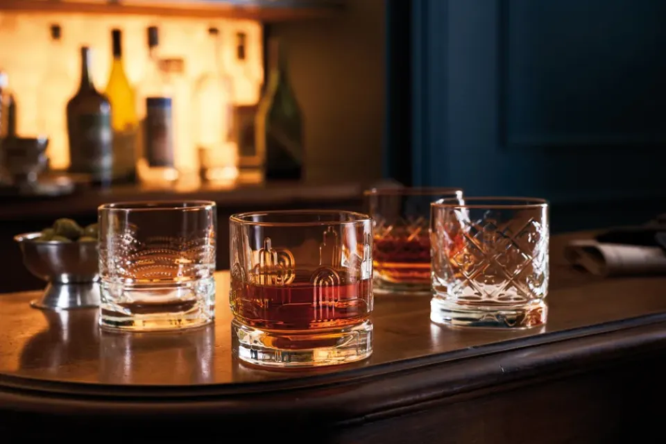 La Rochère Dandy whiskey glass 4 pieces, Clear Transparent Best