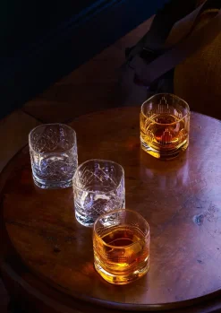 La Rochère Dandy whiskey glass 4 pieces, Clear Transparent Best