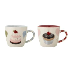 Bloomingville Darby cup 20 cl 2 parts, Red Clearance