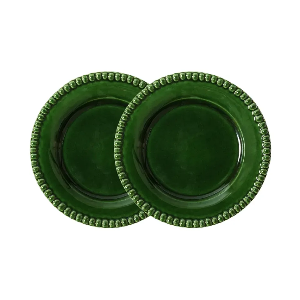 PotteryJo Daria small plate Ø18 cm 2-pack, Moss Green Hot