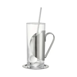 Dorre Darry irish coffee set, Glass-stainless steel TransparentSilver-coloured Best