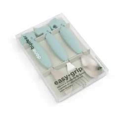 Done by deer Deer Friends Easy-grip cutlery set 3 pieces, Blue Outlet