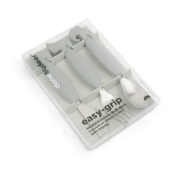 Done by deer Deer Friends Easy-grip cutlery set 3 pieces, Grey New