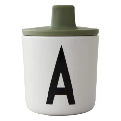 Design Letters beak lid to melamine cup, Forest Green Outlet