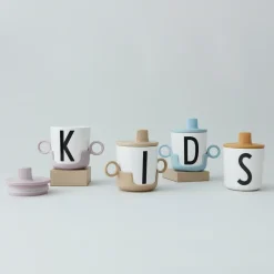 Design Letters beak lid to melamine cup, light Blue Discount