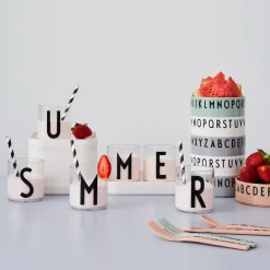 Design Letters children's cutlery melamine, Nude Beige Clearance