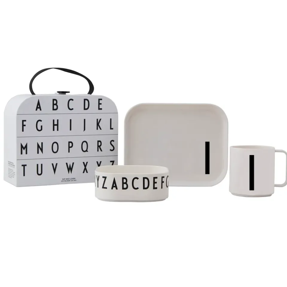 Design Letters children's dinnerware set, I White Online