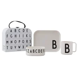 Design Letters children's dinnerware set, B White Hot