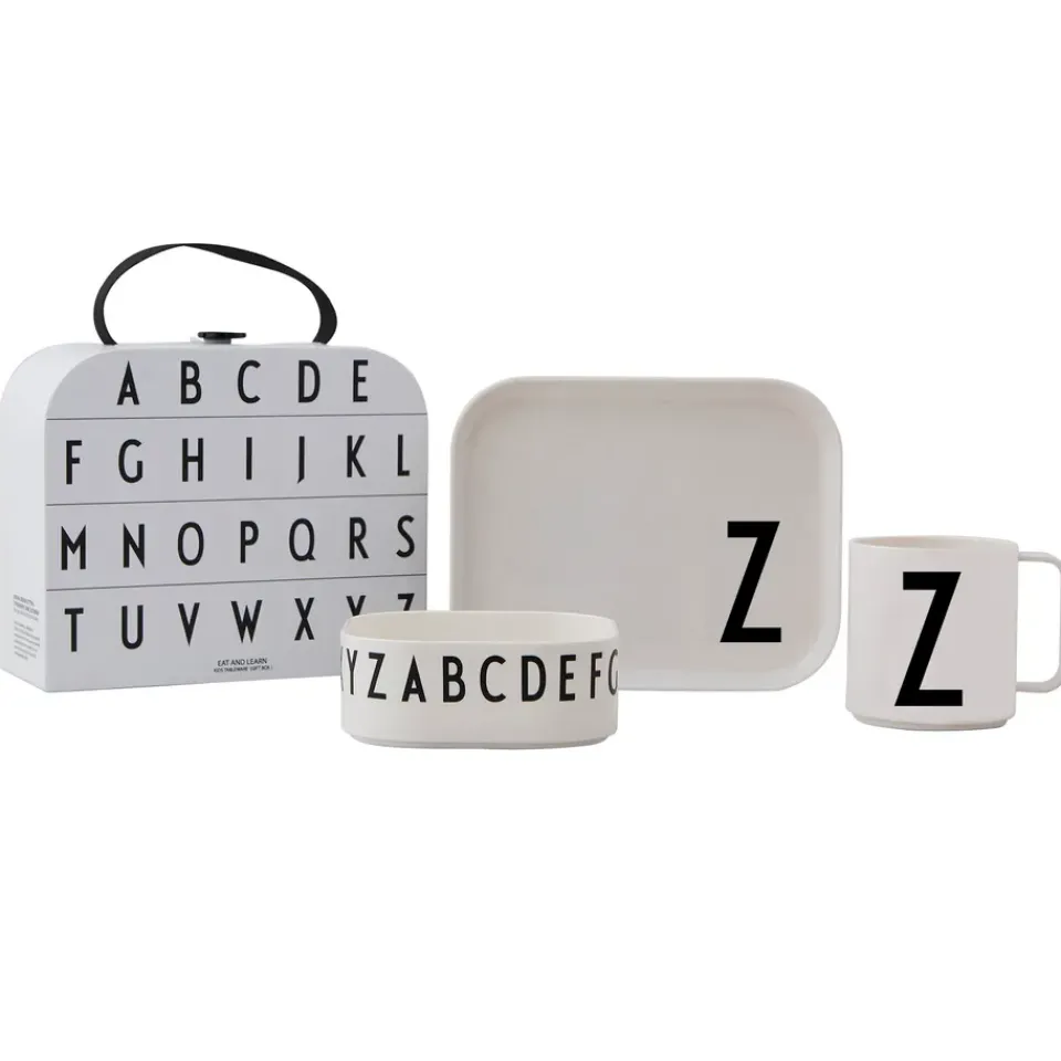 Design Letters children's dinnerware set, Z White Online