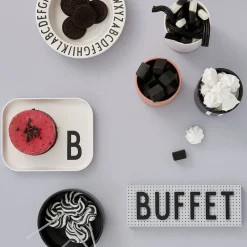 Design Letters children's dinnerware set, E White Best