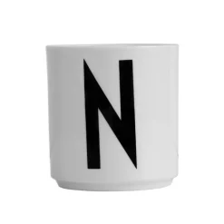 Design Letters cup, N White Discount
