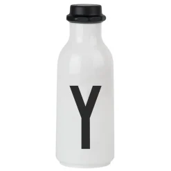 Design Letters drinking bottle, Y BlackWhite
