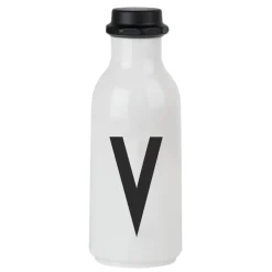 Design Letters drinking bottle, V BlackWhite Clearance