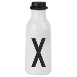 Design Letters drinking bottle, X BlackWhite Hot