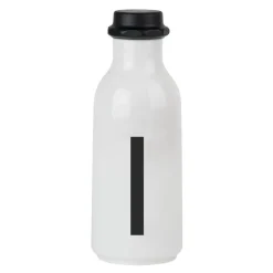 Design Letters drinking bottle, I BlackWhite New