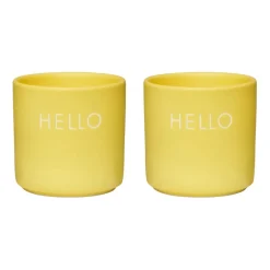 Design Letters egg cup 2-pack, Hello- Yellow Sale
