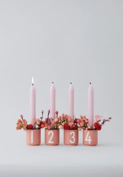 Design Letters espresso cup 4-pack, Nude BeigePink Hot
