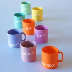 Design Letters favourite cup with handle 25 cl, Orange New