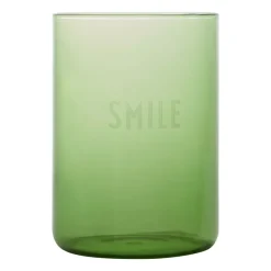 Design Letters favourite glass 35 cl, Smile- Green Sale