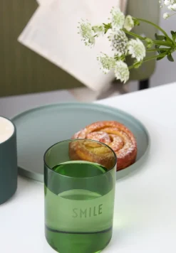 Design Letters favourite glass 35 cl, Smile- Green Sale