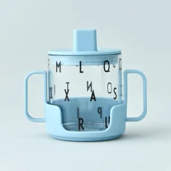 Design Letters handle for tritan glass, light Blue Clearance