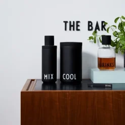 Design Letters ice bucket, 19.5 cm Black Sale