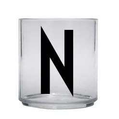 Design Letters Kids glass, N Transparent