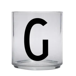 Design Letters Kids glass, G Transparent Clearance