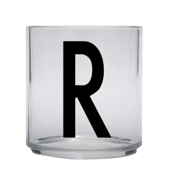 Design Letters Kids glass, R Transparent Clearance