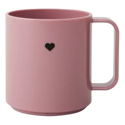Design Letters Mini Love cup with handle, Ash rose Pink Discount