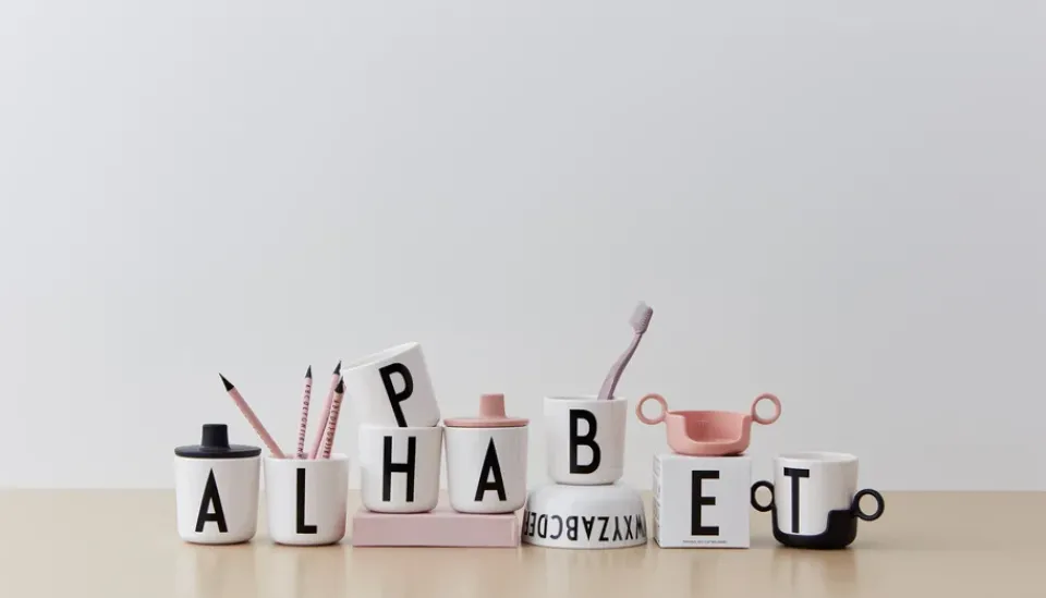 Design Letters personlised cup eco, D White