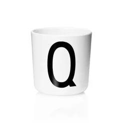 Design Letters personlised cup eco, Q White Clearance
