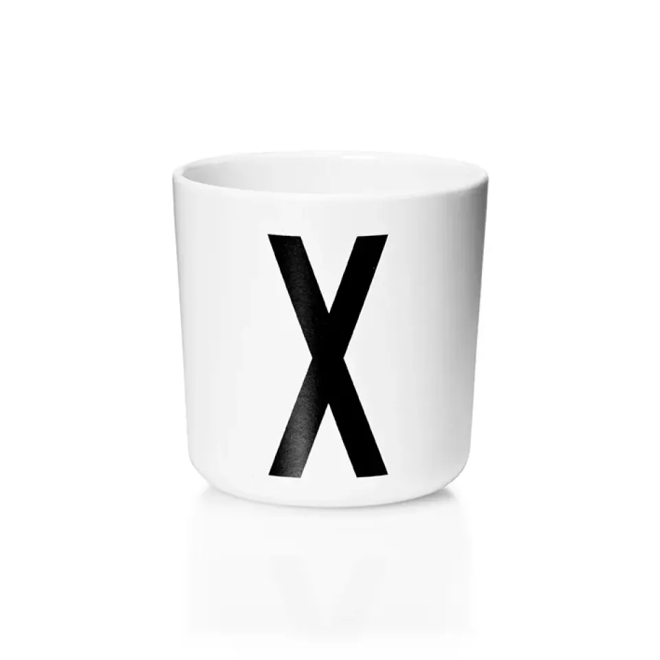Design Letters personlised cup eco, X White