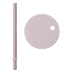 Design Letters straw with lid, Lavender PurplePink Clearance
