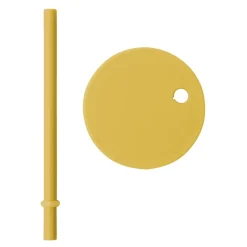 Design Letters straw with lid, Mustard Yellow Discount