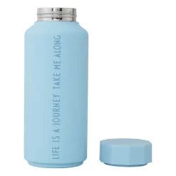Design Letters thermal flask special edition, Light -life Blue