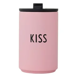 Design Letters thermal mug, -kiss Pink