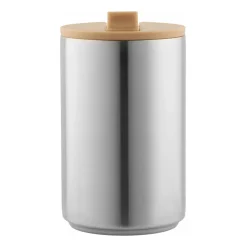 Design Letters thermal mug, Brushed steel- Beige Outlet