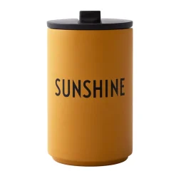 Design Letters thermal mug, sunshine Yellow Clearance