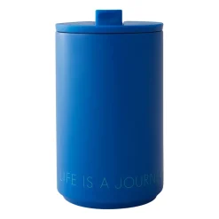 Design Letters thermal mug, Cobalt Blue Outlet