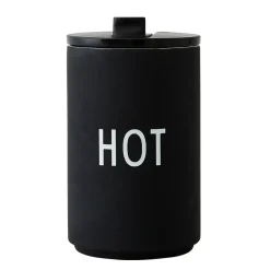 Design Letters thermal mug, Hot Black Clearance