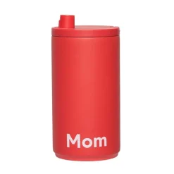Design Letters travel mug 35 cl, Mom-Coral Red Best