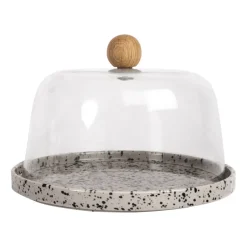 Sagaform Ditte cheese dome, grey-black BlackGrey New
