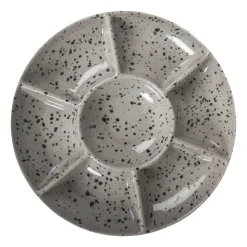 Sagaform Ditte serving plate, grey-black BlackGrey Sale