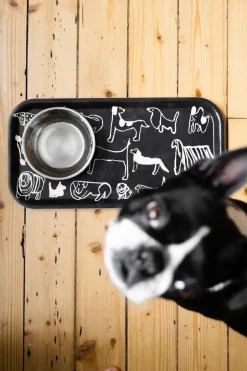 Fine Little Day Dogs tray 22x43 cm, Black-white BlackWhite Clearance