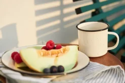 Sagaform Doris enamel plate Ø20 cm, Beige Online